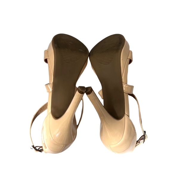 Daisy Fuentes Patent Faux Leather Strappy High Heel Sandal Size 7 - Picture 7 of 8